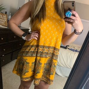 Yellow A-Line Summer Dress